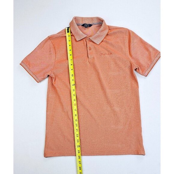 Ben Sherman Size Small Mens Burnt Orange Ebroidered Chest Logo Short Sleeve Polo - Picture 10 of 11